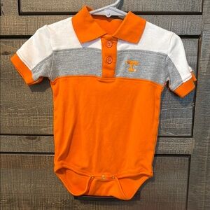 Tennessee Volunteers Baby Polo Onesie - Orange and Gray